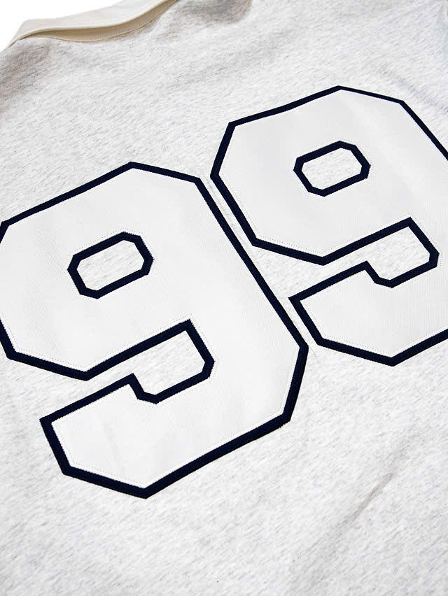 L/S Polo Vandy The Pink Grey Rugby Heather Grey