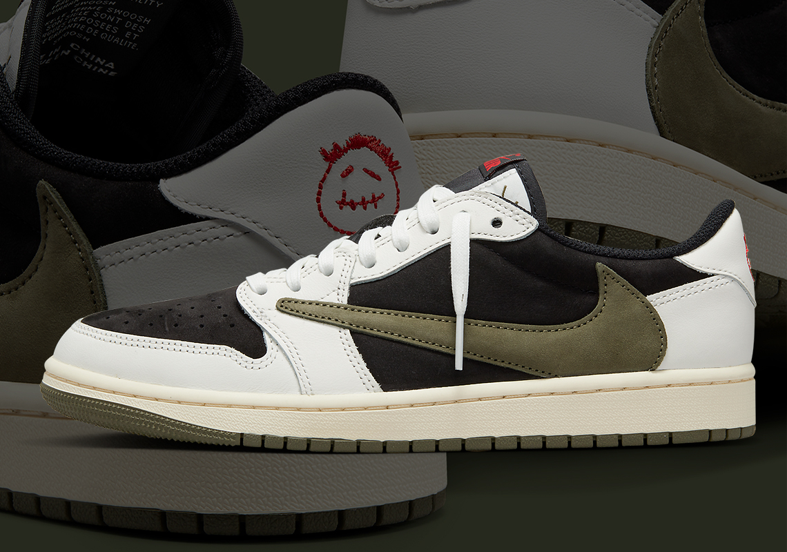 Travis Scott x Air Jordan 1 Low "Olive" Release  On April 26th